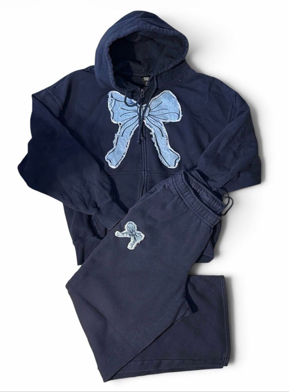 PacSun Beverly & Becks Navy Sweat outfit (oversized Medium)